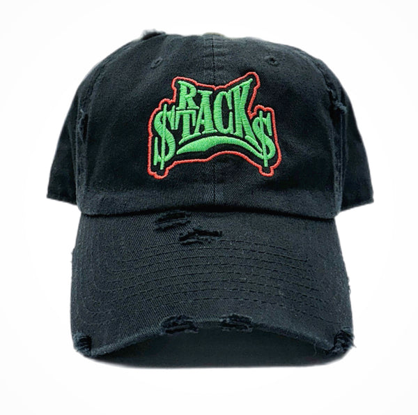 Outrank Stack Racks Green Dad Strap Back Hat