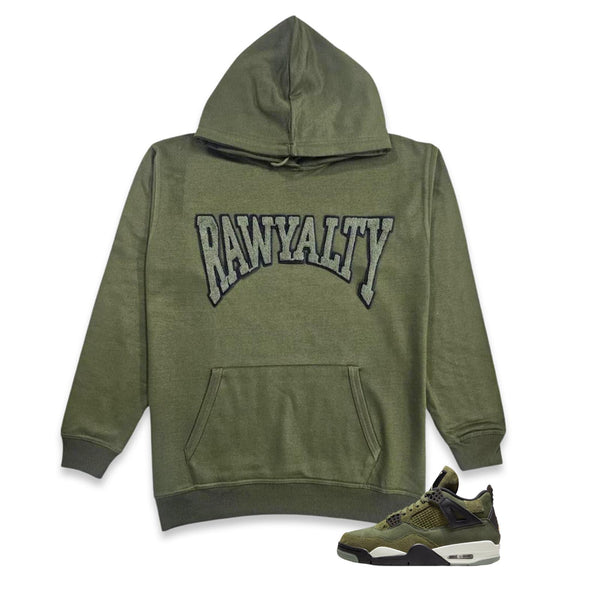 RAW Men Rawyalty Olive Chenille Hoodie
