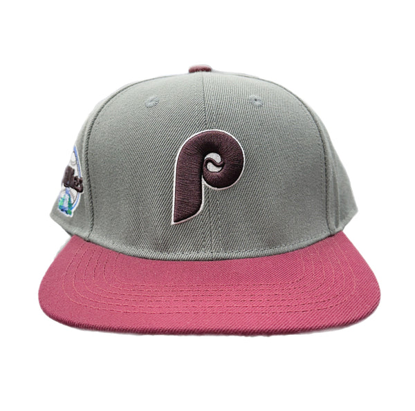 Pro Standard Grey ,Maroon Phillies Snap back Hat