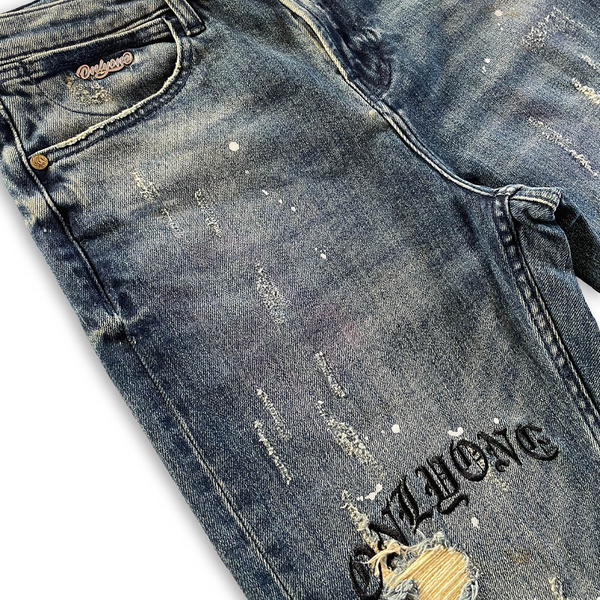 Only one Brooklyn Distressed Only One Splatter Jeans