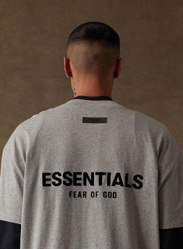 essentials Fear of God Essentials Dark Oatmeal T-Shirt