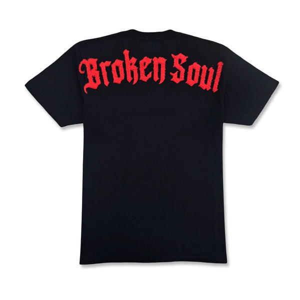 RAWYALTY Men Broken Soul Try Me T-Shirt Red