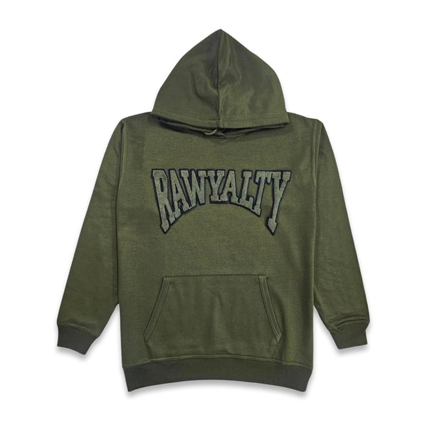 RAW Men Rawyalty Olive Chenille Hoodie