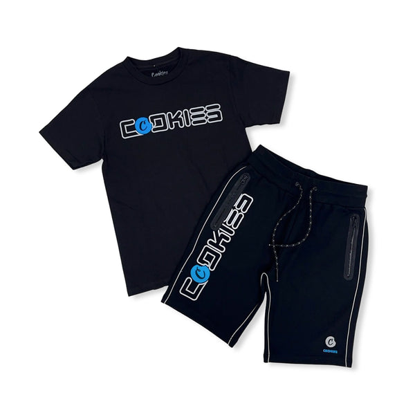 Cookies Formula 1 Racing Short Set BLACK/ COOKIES BLUE