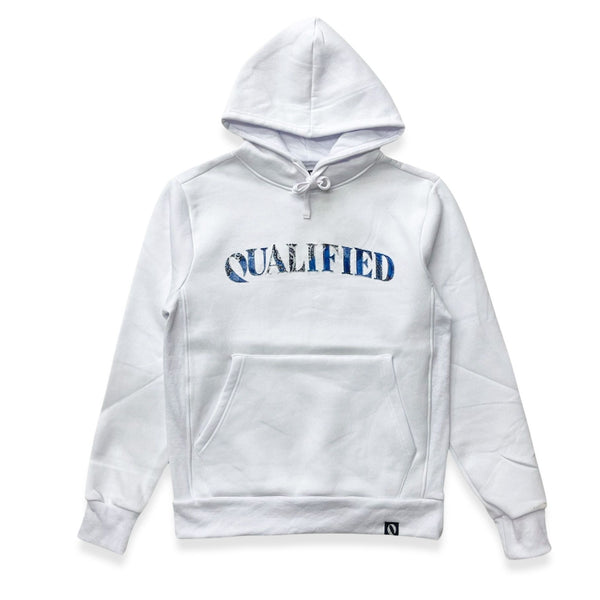 Qualified Brand white hoodie