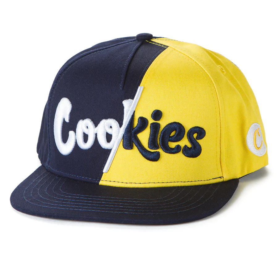 Cookies SF Navy Yellow CHANGING LANES SNAPBACK Hats Premium Apparel Shops