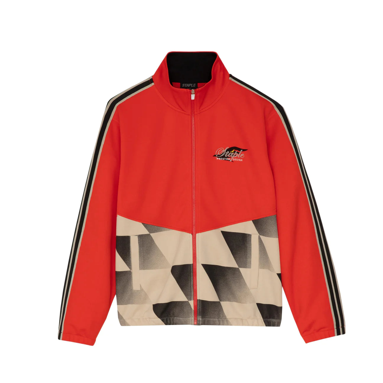 Staple prestige track jacket & Pant red set Premium Apparel Shops