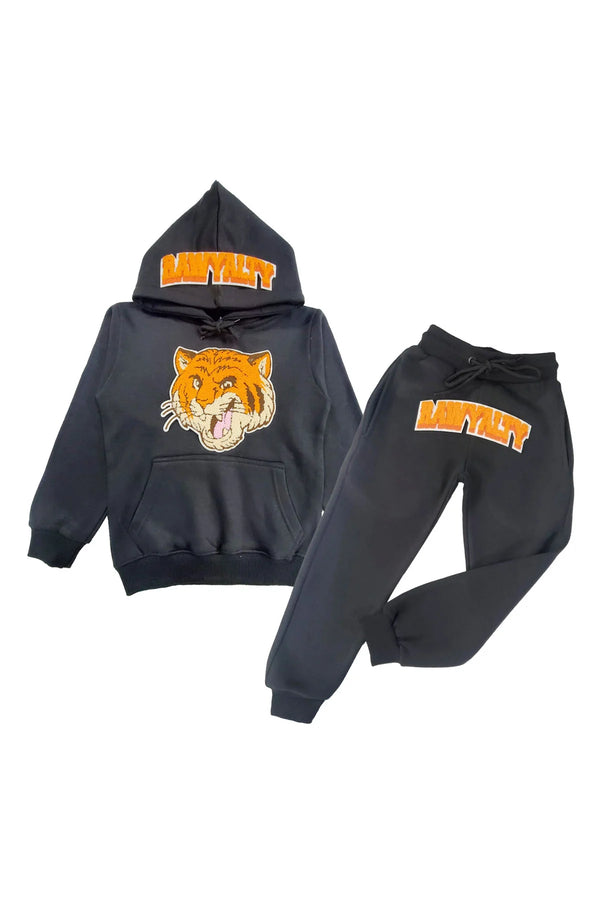 Rawyalty Tiger Chenille Hoodie And Jogger Kids Set