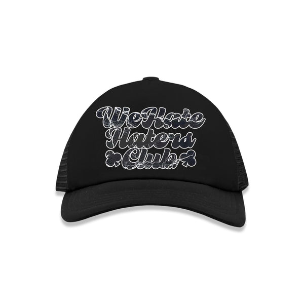We Hate Haters Club Trucker Hat (Black/Lightning)
