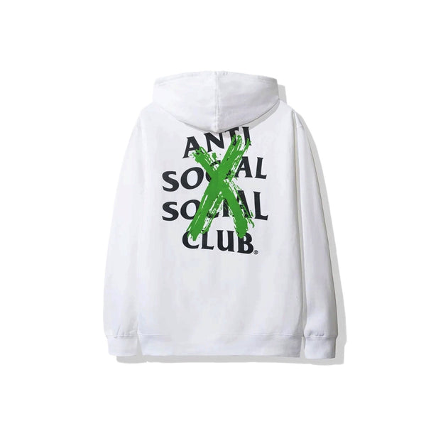 Anti Social Social Club Cancelled Remix Hoodie ( White/Green)