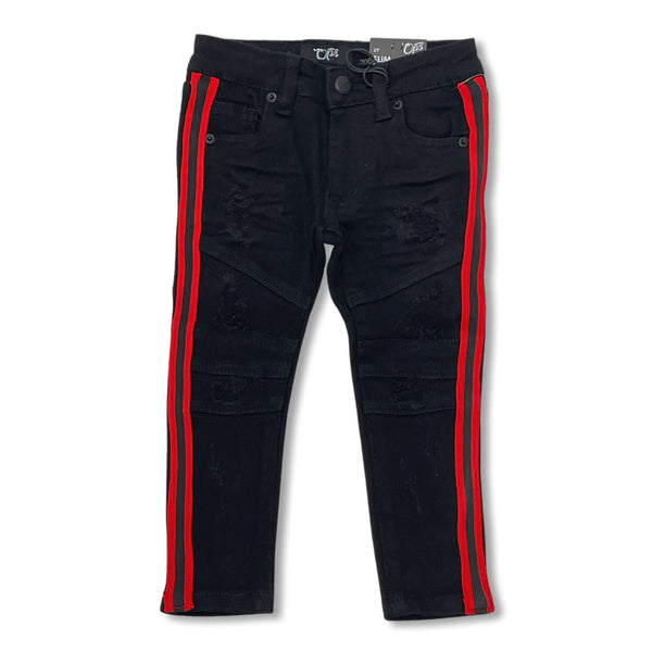 Ops Kids Jet Black Red Jeans (ops1905k1905k