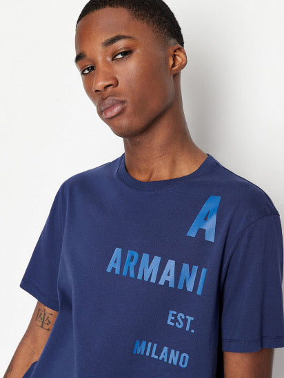 Armani exchange blue Tshirt