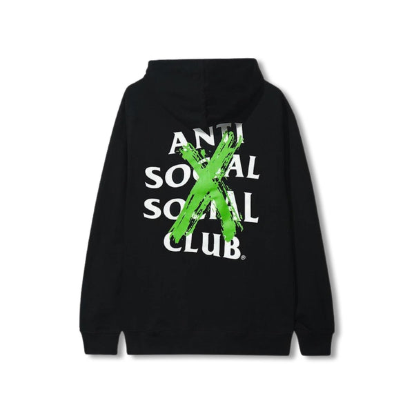 Anti Social Social Club Cancelled Remix Hoodie ( Black/Green)