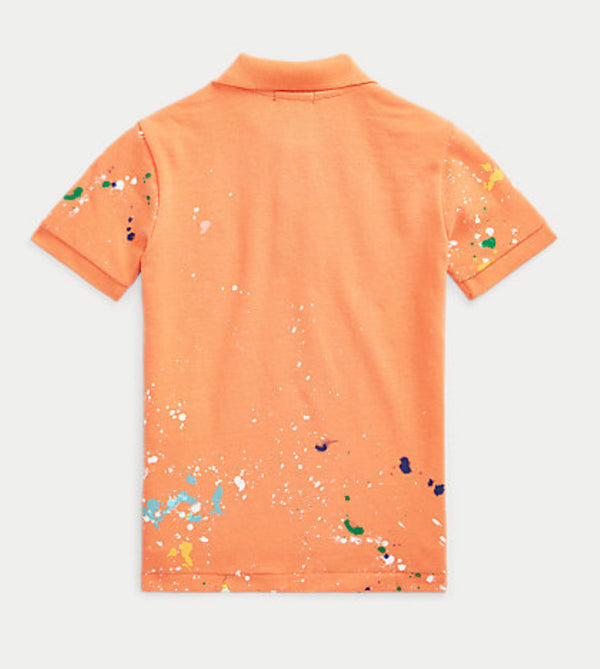 Polo Ralph Lauren Paint-Splatter Cotton Mesh Polo Shirt (BOYS 2-7)