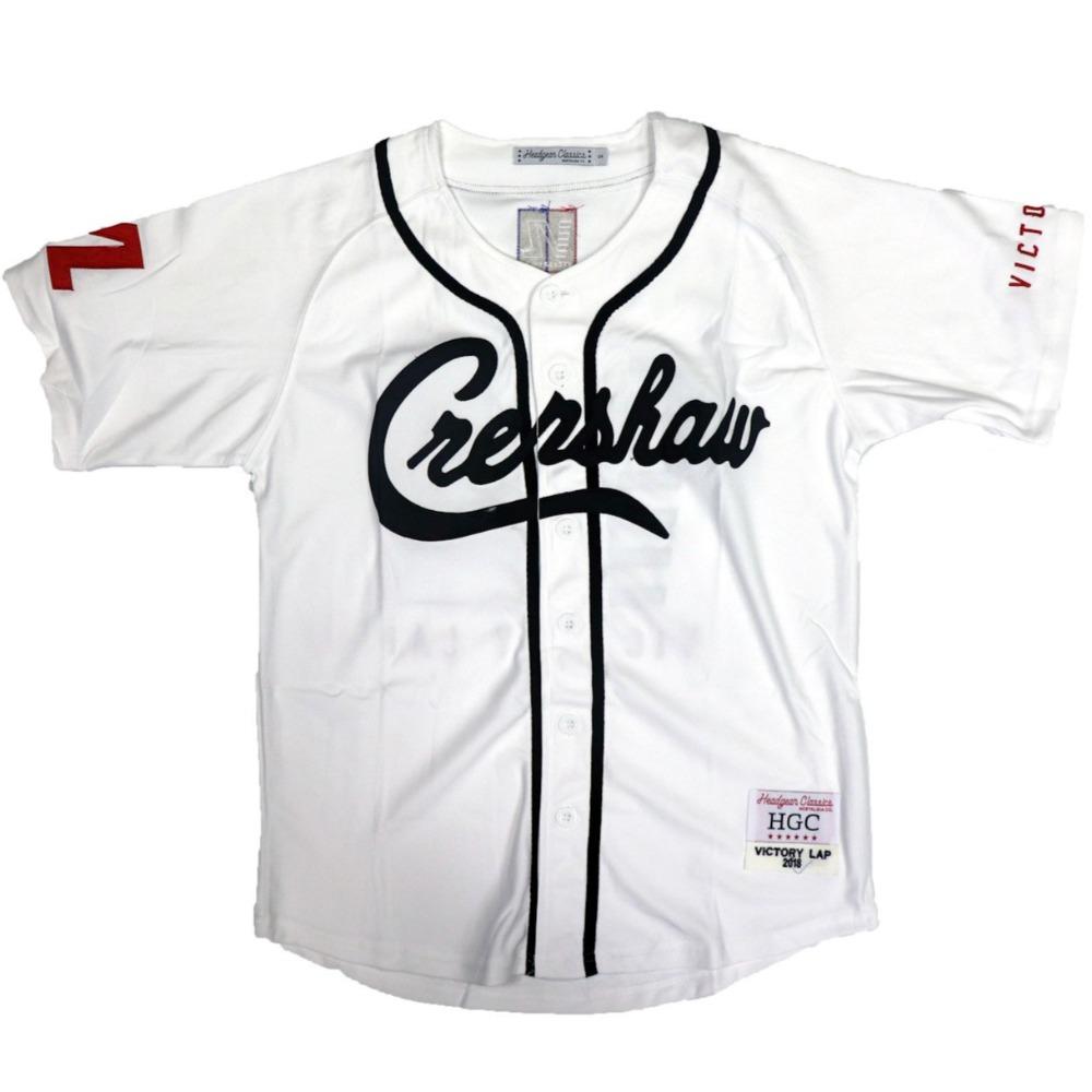 Crenshaw Victory Lap Nipsey Hussle Pinstriped White Baseball Jersey for  Sale in Wilmington, CA - OfferUp