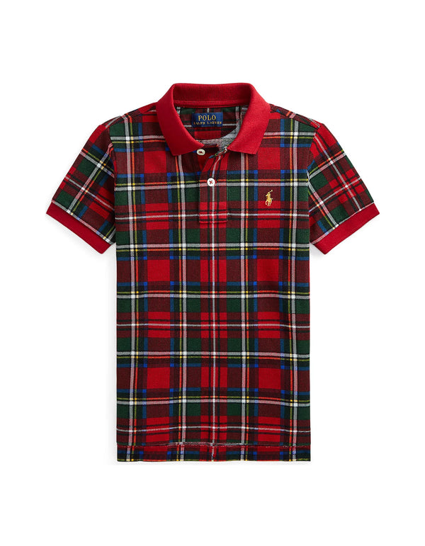 Polo Ralph Lauren Childrenswear Toddler Boys Tartan Cotton Mesh Polo Shirt Style #: 321853628001  kids