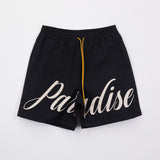 Paradise lost PARADISE SCRIPT NYLON SHORTS BLACK /CREAM