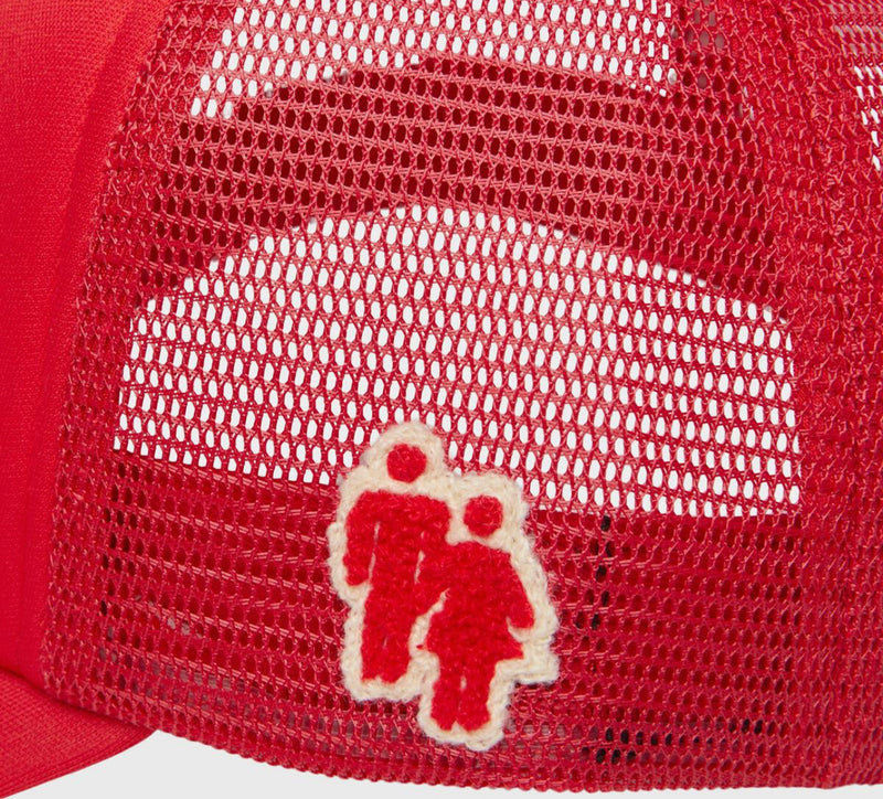 Homme femme Fake love Trucker Hat Red