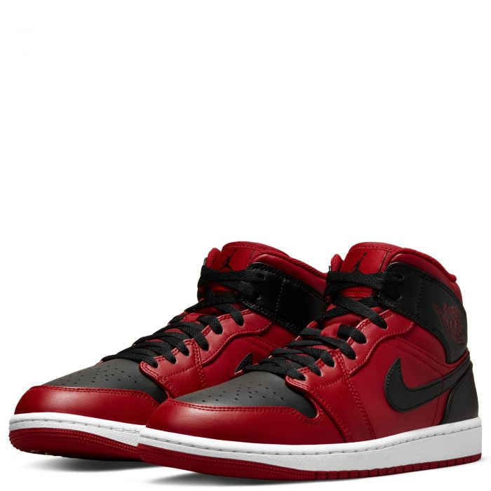 nike air jordan 1 mid black and red