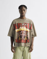 Undergold Rodeo Circus Boxy Tshirt Washed Brown