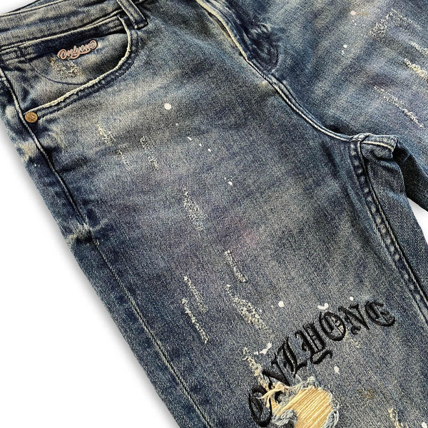Only One Brooklyn Distressed Only One Splatter Jeans