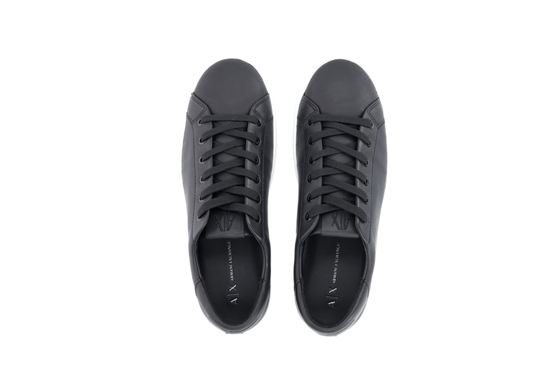 Armani exchange leather black white women shoes