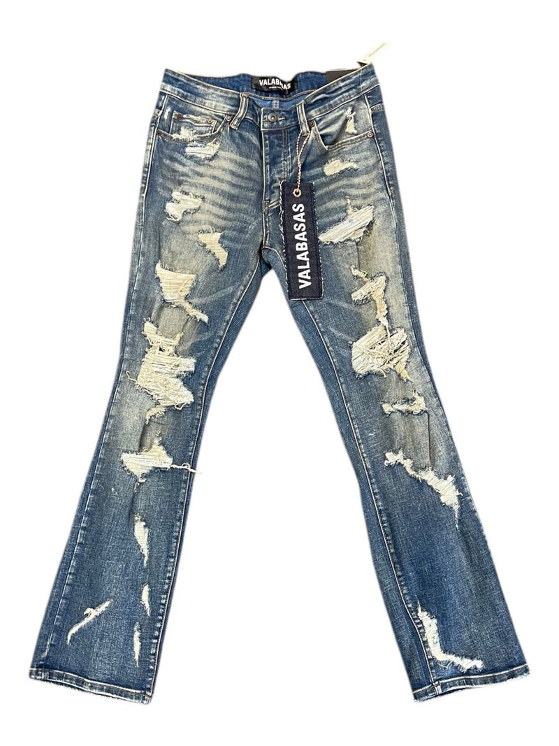 VALABASAS "THRASHED" STRAIGHT DENIM