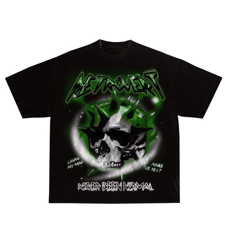 Retrovert SKULL TEE - GREEN