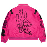 Valabasas "wild bunch fuchsia wild Bunch Letterman Jacket