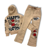 Black Pharaoh Happy Nation Tan Jogger Set Boy's