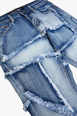 VALABASAS “PATCHWORK" FLARDED STACKED JEAN