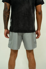 Retrovert Nylon Track Shorts Gray