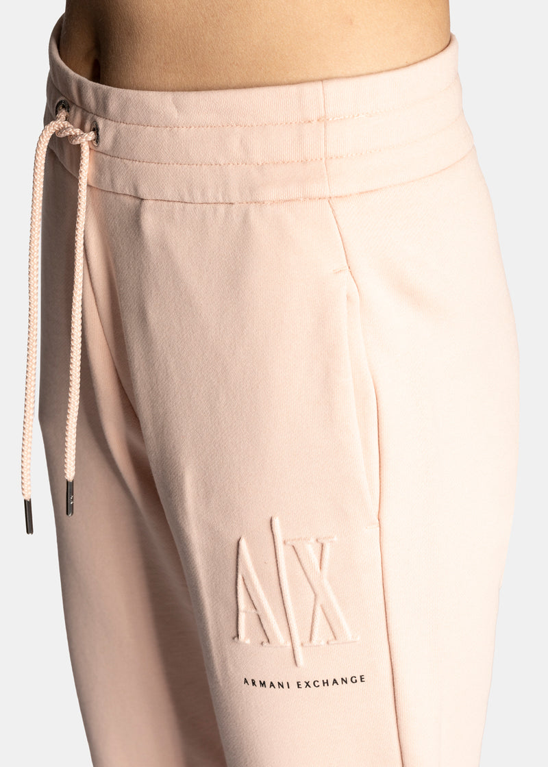 armani exchange light peach trousers women