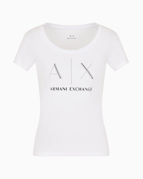 Armani Exchange women stud white Tshirts