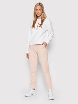 armani exchange light peach trousers women