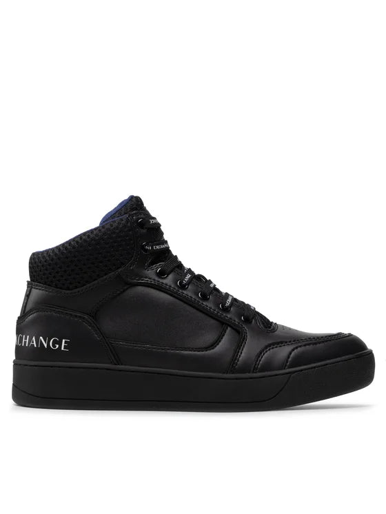 Armani Exchange Hi Top Black Sneakers