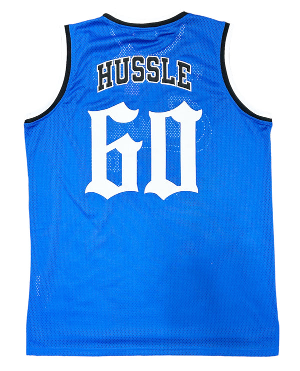 Nipsey Hussle Men's Headgear Classics Crenshaw 60's Neighborhood  Embroidered Basketball Jersey (XX-Large, Black)