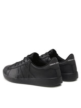 Armani exchange black leather shoes