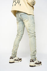 PHEELINGS

"DIAMOND TEARS" SKINNY DENIM (LIGHT BLUE)