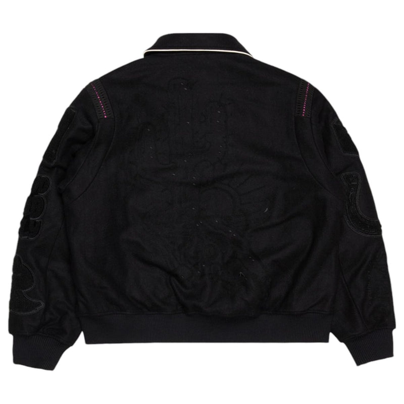 VALABASAS "WILD BUNCH" BLACK LETTERMAN JACKET