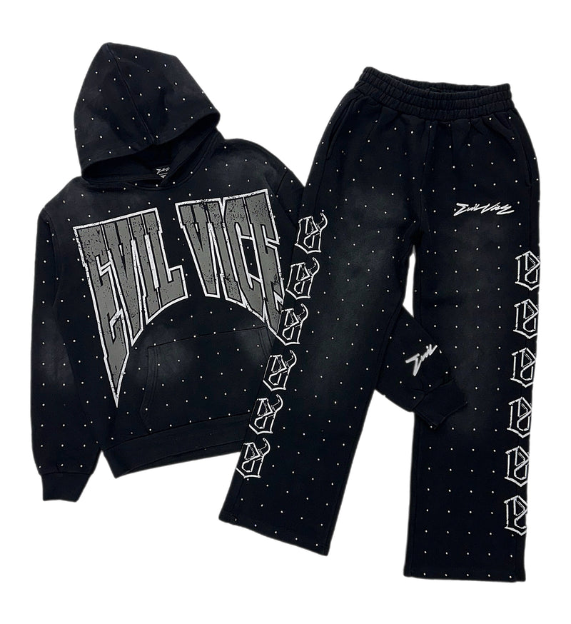 Evil vice RHINESTONE OVERDOSE JOGGING SETS