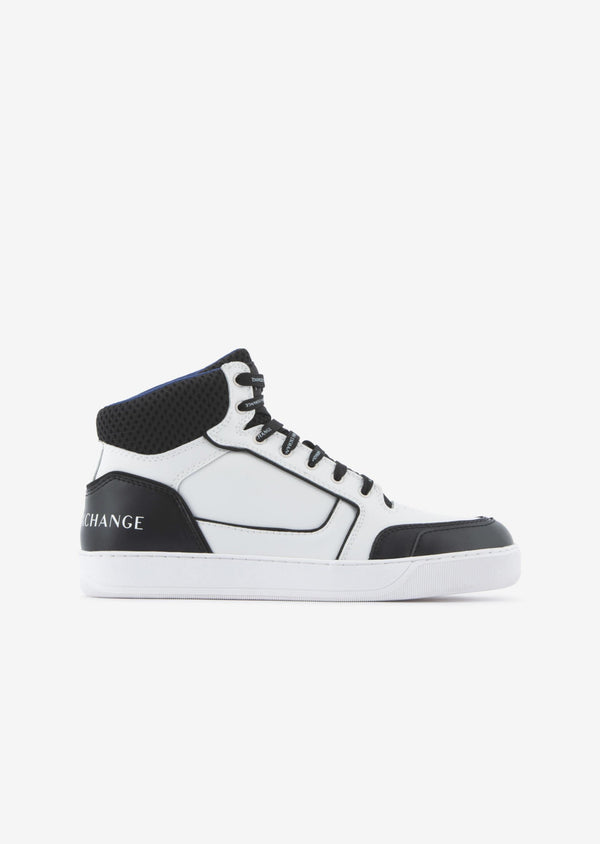 Armani Exchange Hi Top Black White