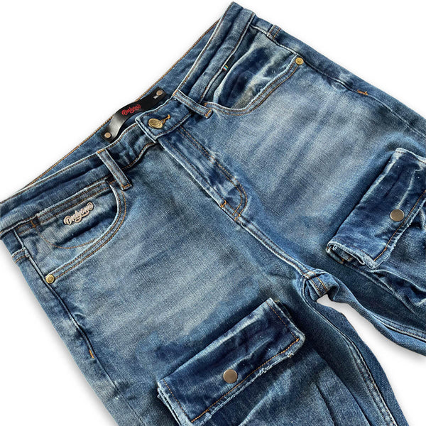 Only one Brooklyn Distressed Cargo Jeans