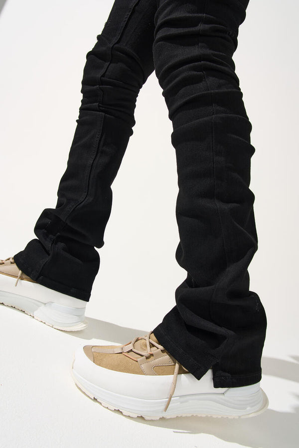 Serenede 'NOIR 7''  Stack Jeans