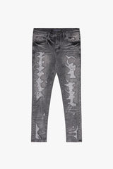 VALABASAS "TEARAWAY" GREY SKINNY JEAN