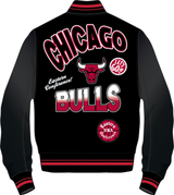 CHICAGO BULLS TURN IT UP M RIB WOOL VARSITY JACKET