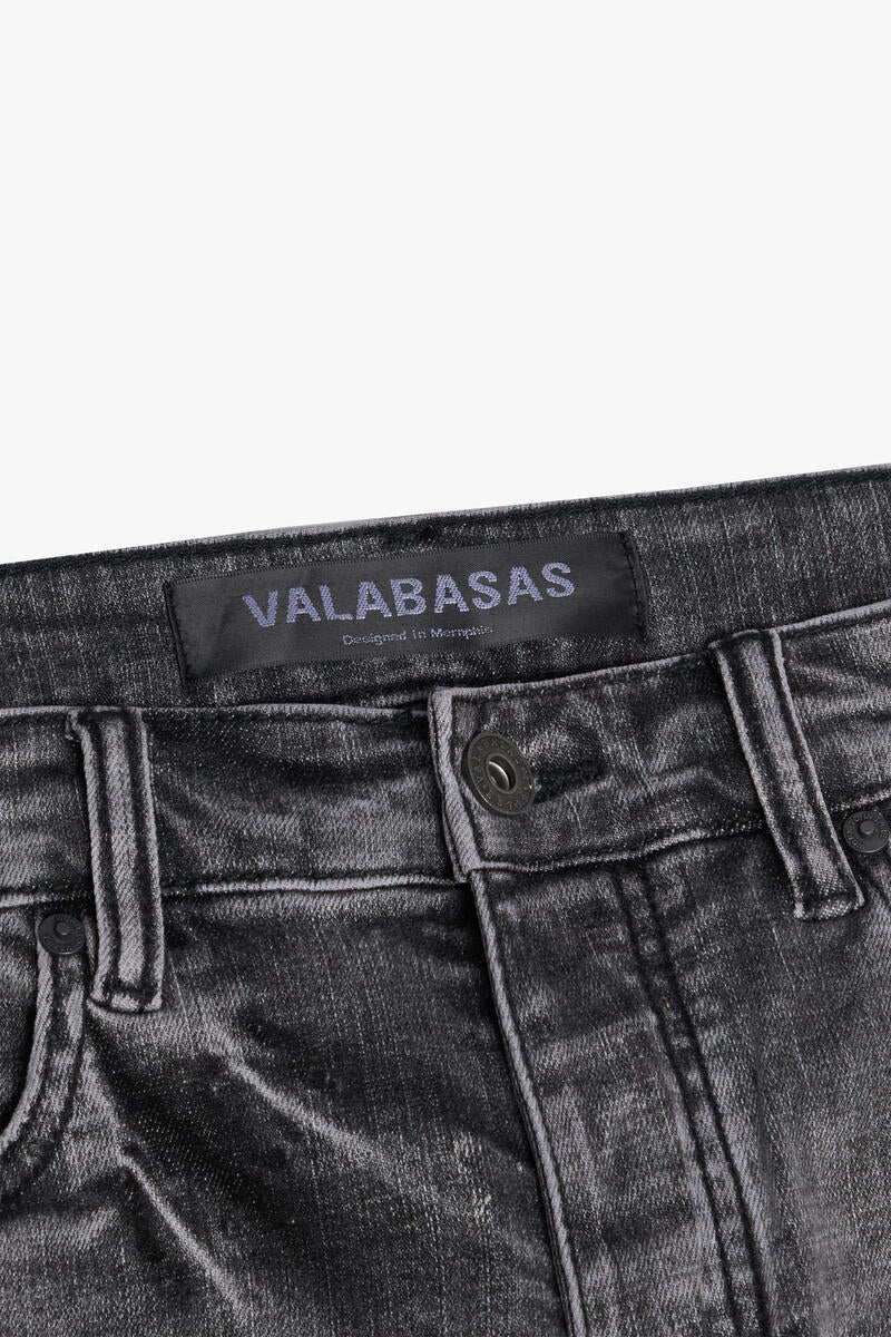 VALABASAS "TEARAWAY" GREY SKINNY JEAN