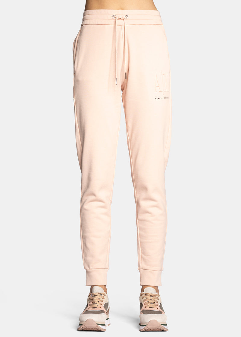 armani exchange light peach trousers women