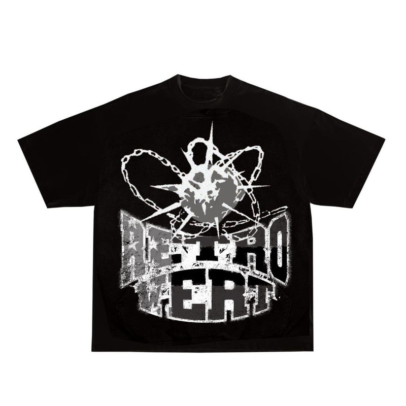 Retrovert DESTRUCTION SPIKE TEE BLACK