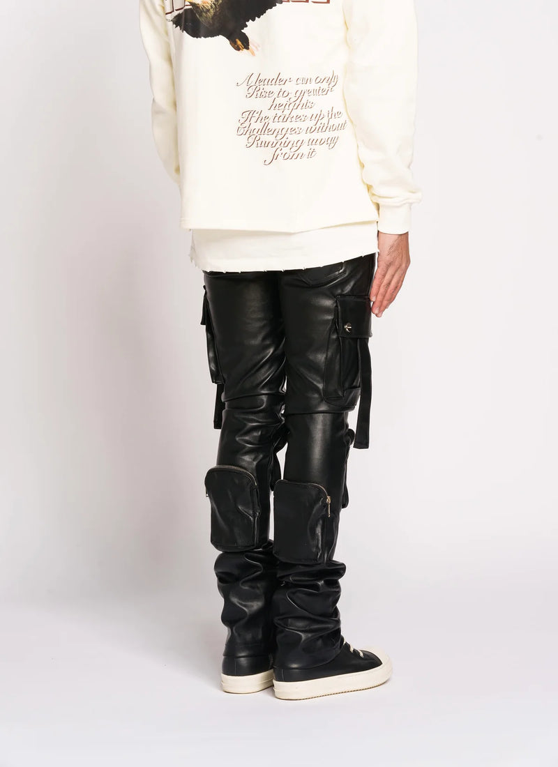 Pheelings NEVER LOOK BACK" CARGO FLARE STACK LEATHER